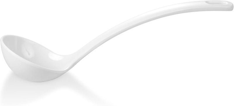 Harmony Melamine Serving Spoon 10.6" White 27x7.5cm